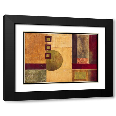 Geometry II Black Modern Wood Framed Art Print with Double Matting by Verbeek-Van Den Broek