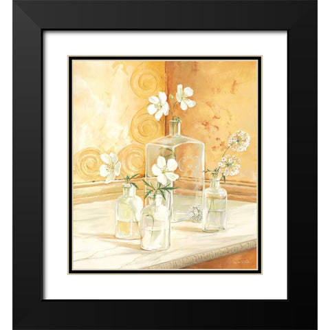Still-Life WITH GLASSES II Black Modern Wood Framed Art Print with Double Matting by v.d. Valk, Karin
