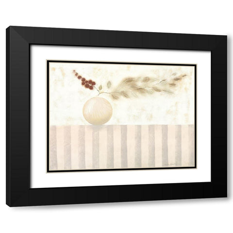 VANILLA II Black Modern Wood Framed Art Print with Double Matting by Robertson, Marilyn