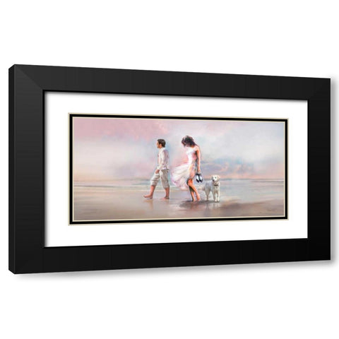 At The Beach Black Modern Wood Framed Art Print with Double Matting by Tarin, Michael