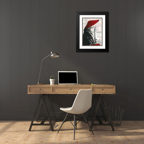 Charlene I Black Modern Wood Framed Art Print with Double Matting by Sedalia, David