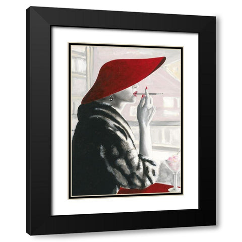 Charlene I Black Modern Wood Framed Art Print with Double Matting by Sedalia, David