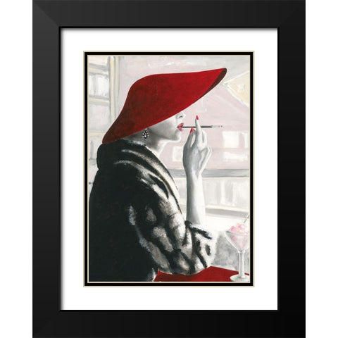 Charlene I Black Modern Wood Framed Art Print with Double Matting by Sedalia, David