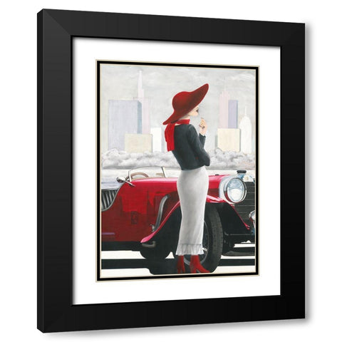 Charlene II Black Modern Wood Framed Art Print with Double Matting by Sedalia, David