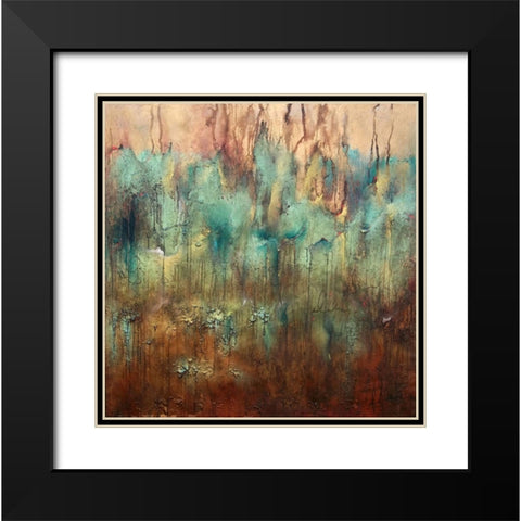 STEADFAST Black Modern Wood Framed Art Print with Double Matting by Herrera, Leticia