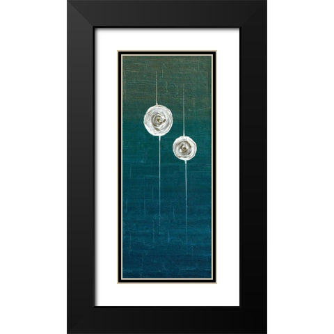 Impuls II Black Modern Wood Framed Art Print with Double Matting by Kikani, Umang