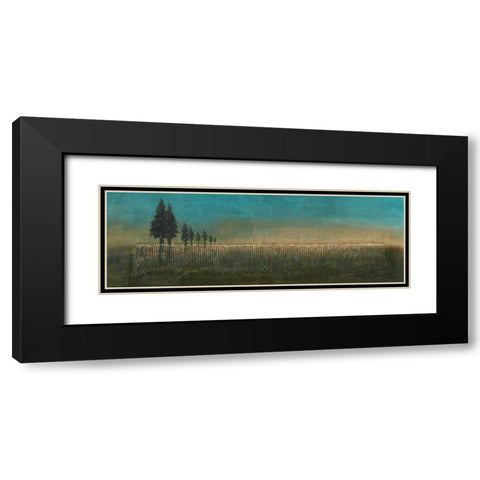 Fir Trees I Black Modern Wood Framed Art Print with Double Matting by Kikani, Umang