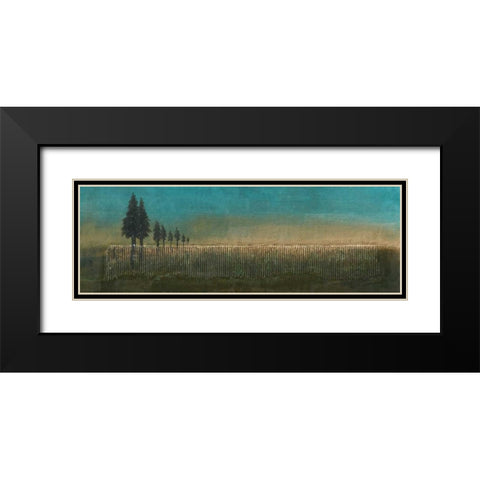 Fir Trees I Black Modern Wood Framed Art Print with Double Matting by Kikani, Umang