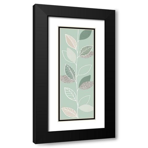 GREEN PAGEANT II Black Modern Wood Framed Art Print with Double Matting by Design Show