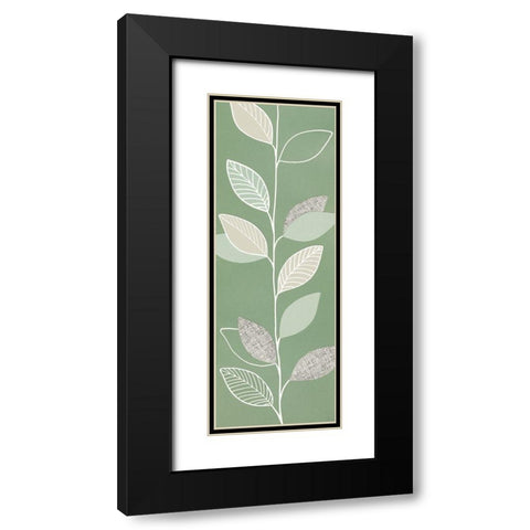 GREEN PAGEANT III Black Modern Wood Framed Art Print with Double Matting by Design Show