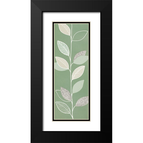 GREEN PAGEANT III Black Modern Wood Framed Art Print with Double Matting by Design Show