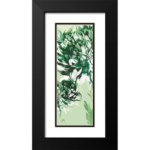 GREEN ALLURE I Black Modern Wood Framed Art Print with Double Matting by Scaffardi, Sally