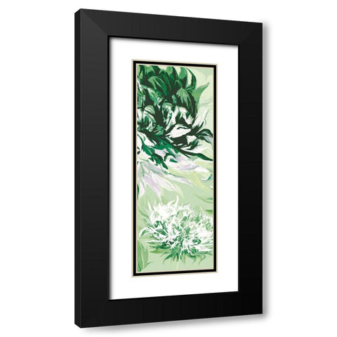 GREEN ALLURE II Black Modern Wood Framed Art Print with Double Matting by Scaffardi, Sally