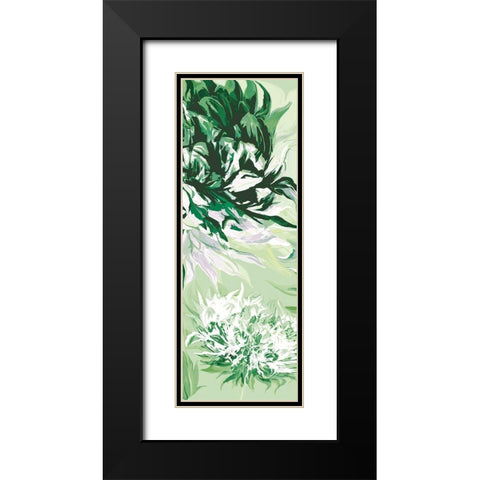 GREEN ALLURE II Black Modern Wood Framed Art Print with Double Matting by Scaffardi, Sally