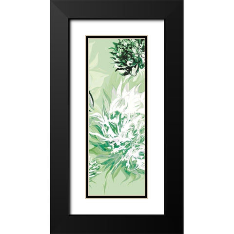 GREEN ALLURE III Black Modern Wood Framed Art Print with Double Matting by Scaffardi, Sally