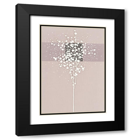 WHITE TREE I Black Modern Wood Framed Art Print with Double Matting by Sakai, Takashi
