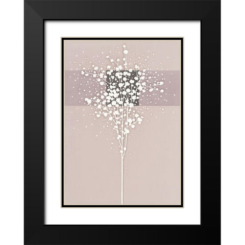 WHITE TREE I Black Modern Wood Framed Art Print with Double Matting by Sakai, Takashi