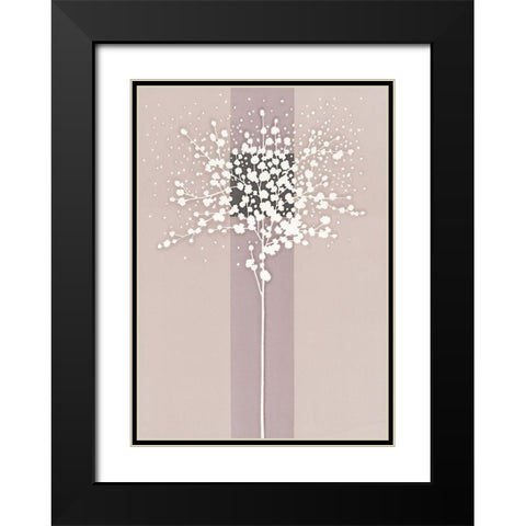 WHITE TREE II Black Modern Wood Framed Art Print with Double Matting by Sakai, Takashi