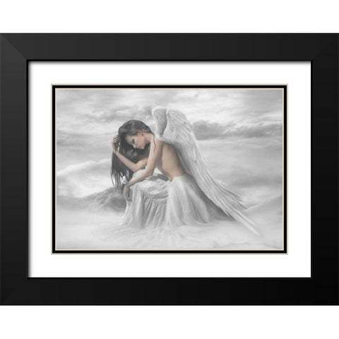 Living Past Black Modern Wood Framed Art Print with Double Matting by Babette