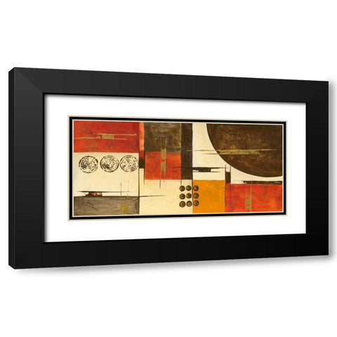Sphere Ascendance II Black Modern Wood Framed Art Print with Double Matting by Kikani, Umang