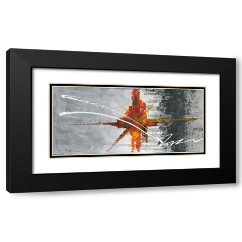Nonpartision I Black Modern Wood Framed Art Print with Double Matting by Kikani, Umang
