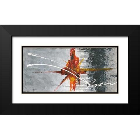 Nonpartision I Black Modern Wood Framed Art Print with Double Matting by Kikani, Umang