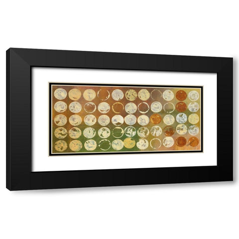 Disk A Licious Black Modern Wood Framed Art Print with Double Matting by Kikani, Umang