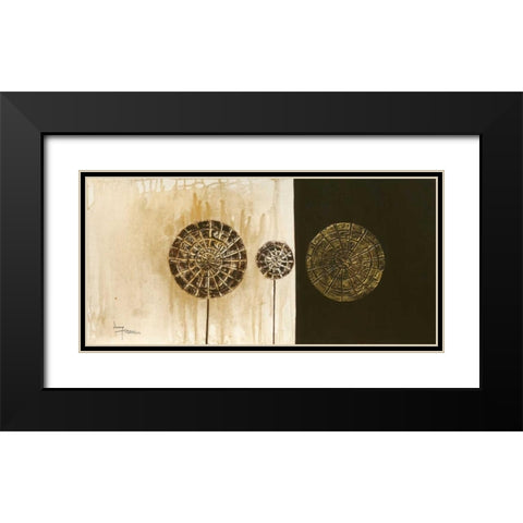 Lollies II Black Modern Wood Framed Art Print with Double Matting by Kikani, Umang