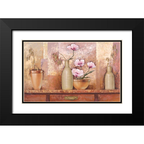 COMP COTTAGE KITCHEN Black Modern Wood Framed Art Print with Double Matting by Babichev