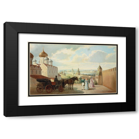 HISTORIC RUSSIA I Black Modern Wood Framed Art Print with Double Matting by Chairudinov, A.