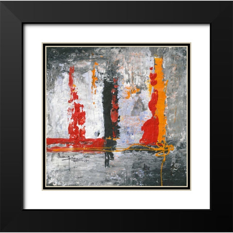 Urban Humanity II Black Modern Wood Framed Art Print with Double Matting by Kikani, Umang