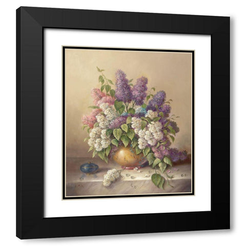 SUMMER GREETING II Black Modern Wood Framed Art Print with Double Matting by Pila