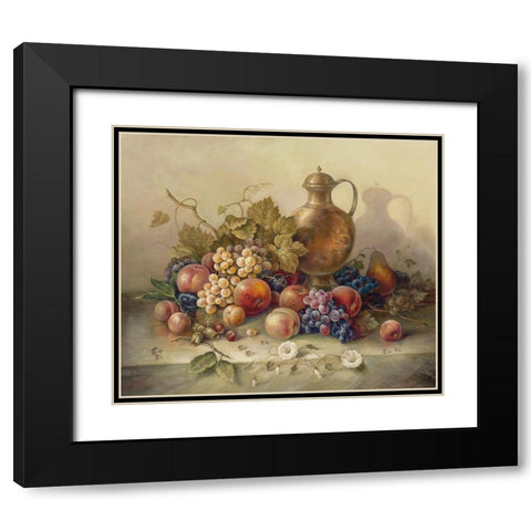 SUMMER HARVEST I Black Modern Wood Framed Art Print with Double Matting by Pila