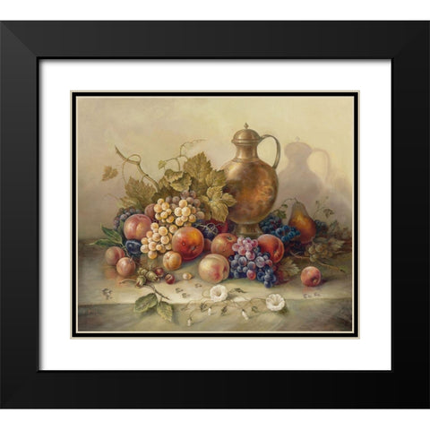 SUMMER HARVEST I Black Modern Wood Framed Art Print with Double Matting by Pila