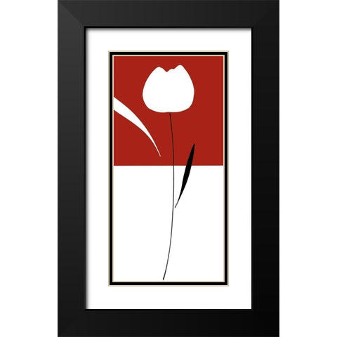MEDITATION III Black Modern Wood Framed Art Print with Double Matting by Sakai, Takashi