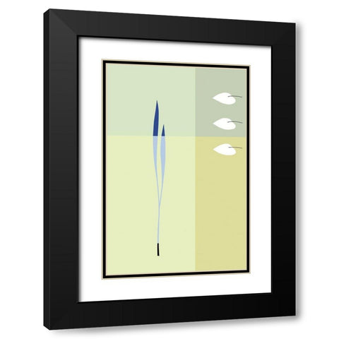 ELEMENTAL MOVEMENT I Black Modern Wood Framed Art Print with Double Matting by Sakai, Takashi