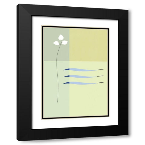 ELEMENTAL MOVEMENT II Black Modern Wood Framed Art Print with Double Matting by Sakai, Takashi