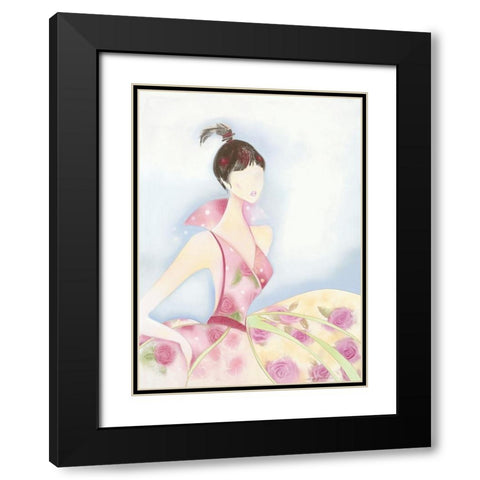 CHIC Black Modern Wood Framed Art Print with Double Matting by Robertson, Marilyn
