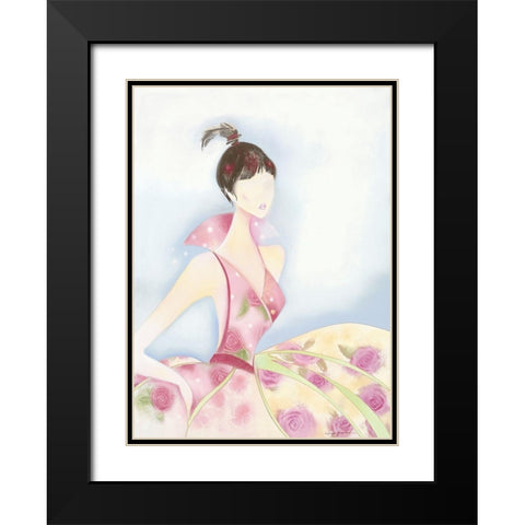 CHIC Black Modern Wood Framed Art Print with Double Matting by Robertson, Marilyn