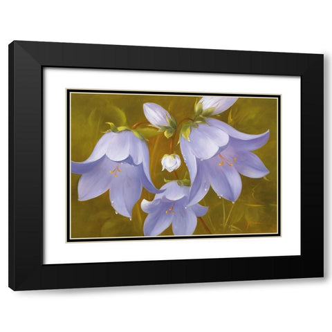 SAY IT WITH FLOWERS I Black Modern Wood Framed Art Print with Double Matting by Fasani