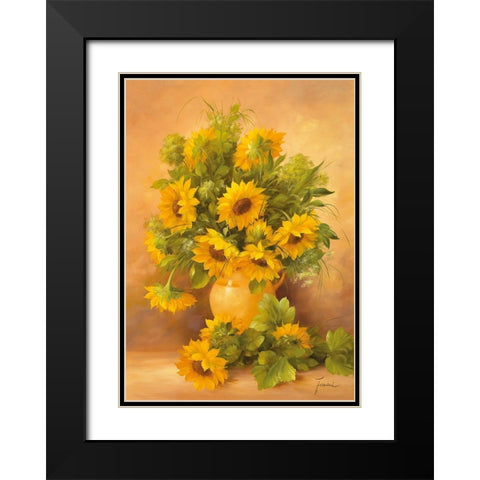 SUMMERS END I Black Modern Wood Framed Art Print with Double Matting by Fasani