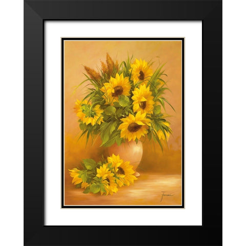SUMMERS END II Black Modern Wood Framed Art Print with Double Matting by Fasani