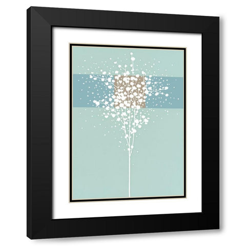 SPARKLING BLUE I Black Modern Wood Framed Art Print with Double Matting by Sakai, Takashi