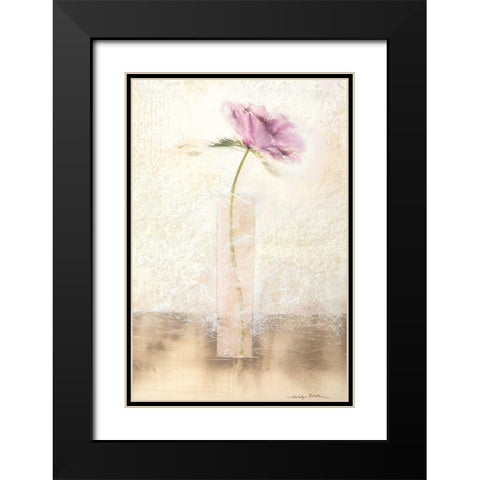 CALICO I Black Modern Wood Framed Art Print with Double Matting by Robertson, Marilyn