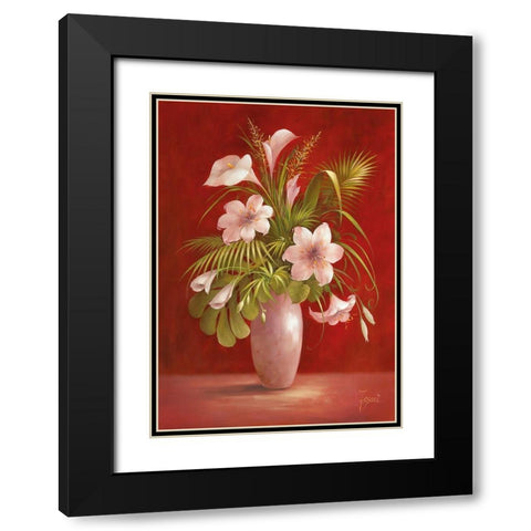 AFTERNOON DELIGHT I Black Modern Wood Framed Art Print with Double Matting by Fasani
