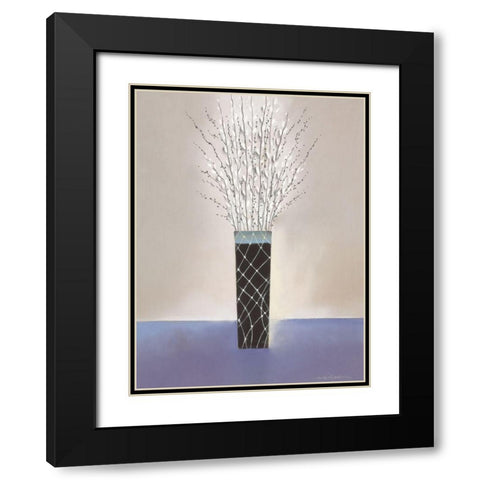 WILLOW I Black Modern Wood Framed Art Print with Double Matting by Robertson, Marilyn