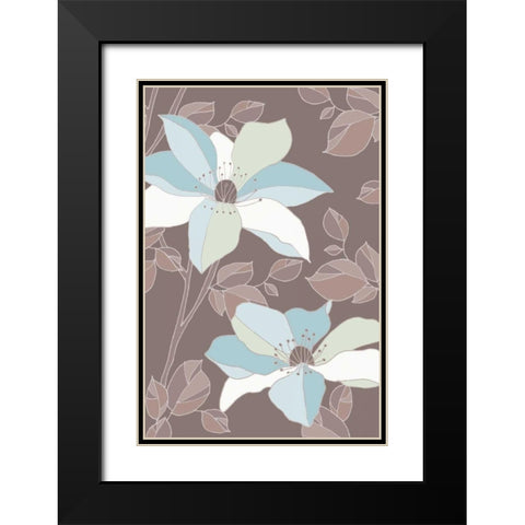Accents Of Spring II Black Modern Wood Framed Art Print with Double Matting by Verbeek-Van Den Broek