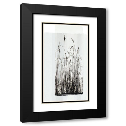 Garden Prairie I Black Modern Wood Framed Art Print with Double Matting by Verbeek-Van Den Broek