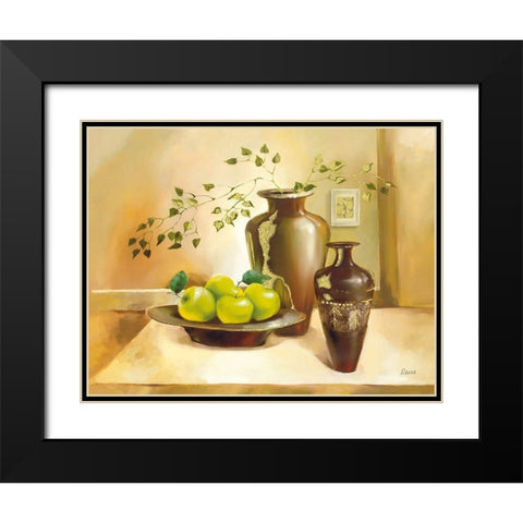 MILANO Black Modern Wood Framed Art Print with Double Matting by Olga