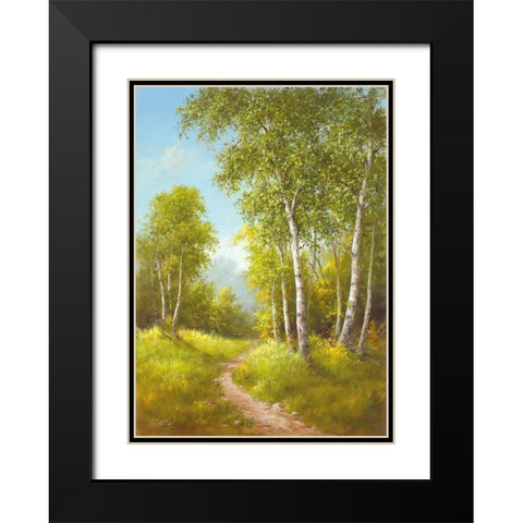SUNDAY AFTERNOON I Black Modern Wood Framed Art Print with Double Matting by Smith, B.